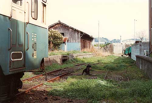 日高川駅構内、1987年